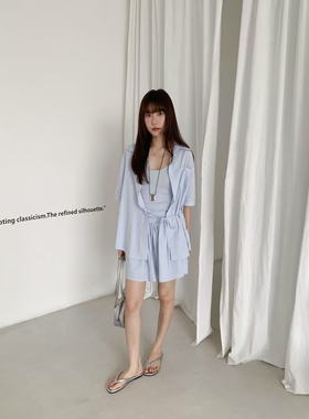 NN | 2025新款百搭衬衫女高级感设计感上衣宽松显瘦衬衣套装短裤