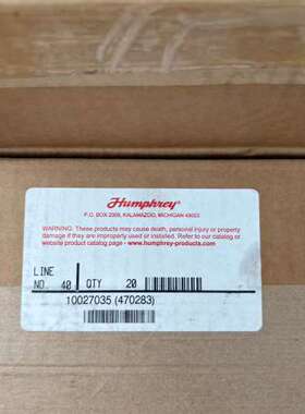 美国Humphrey汉弗莱385 OHMS电磁阀、DC24v