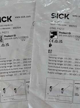 光电传感器GTB6L-P4211,订货号1105810，