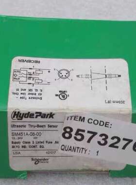 HydePark超声波传感器SM450A-08-00