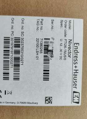 E+H 电容物位传感器 FTI26-AA4MWDG+PAZ1