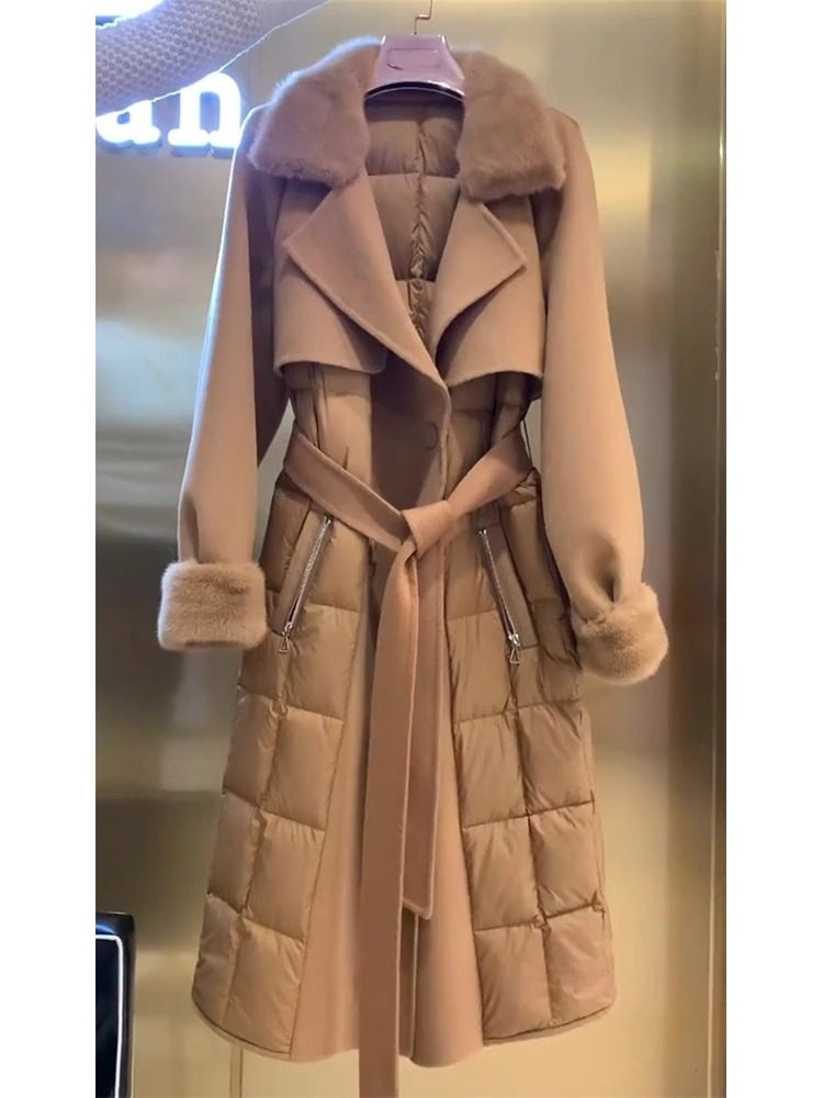 小香风长款棉衣服女冬季2025新款高级感高端大牌奢华炸街棉服外套