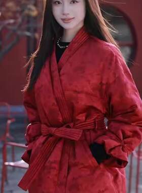 中国风新中式2025年冬季棉服外套