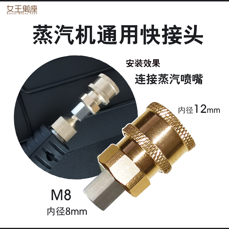 家电蒸汽清洗机原枪蒸汽喷嘴改装快接头水枪头通用快插头