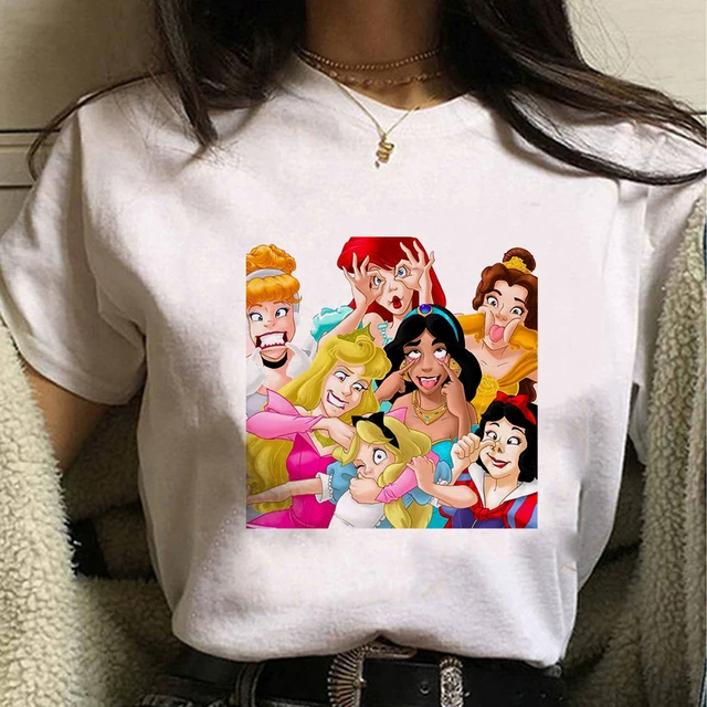 Кисточка принцесса Т-ШИРТ Princess Orola Sleeping Beauty Cute Kawaii повседневная женская футболка