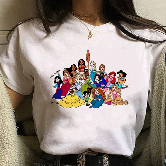 Кисточка принцесса Т-ШИРТ Princess Orola Sleeping Beauty Cute Kawaii повседневная женская футболка