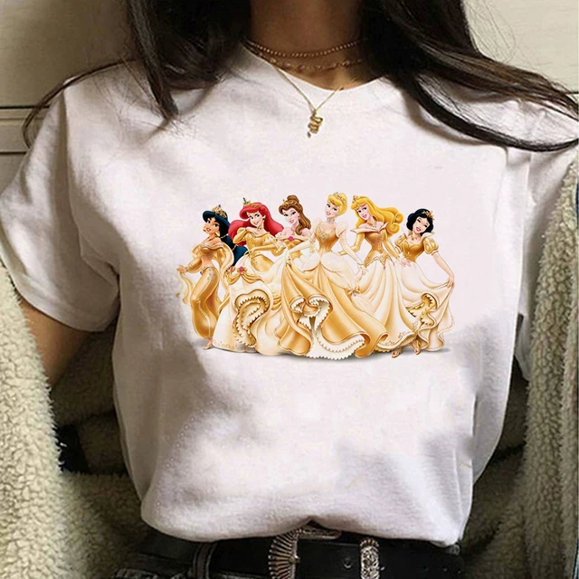 Кисточка принцесса Т-ШИРТ Princess Orola Sleeping Beauty Cute Kawaii повседневная женская футболка