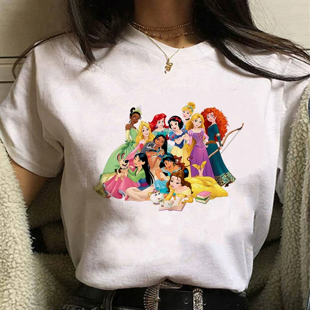 Кисточка принцесса Т-ШИРТ Princess Orola Sleeping Beauty Cute Kawaii повседневная женская футболка