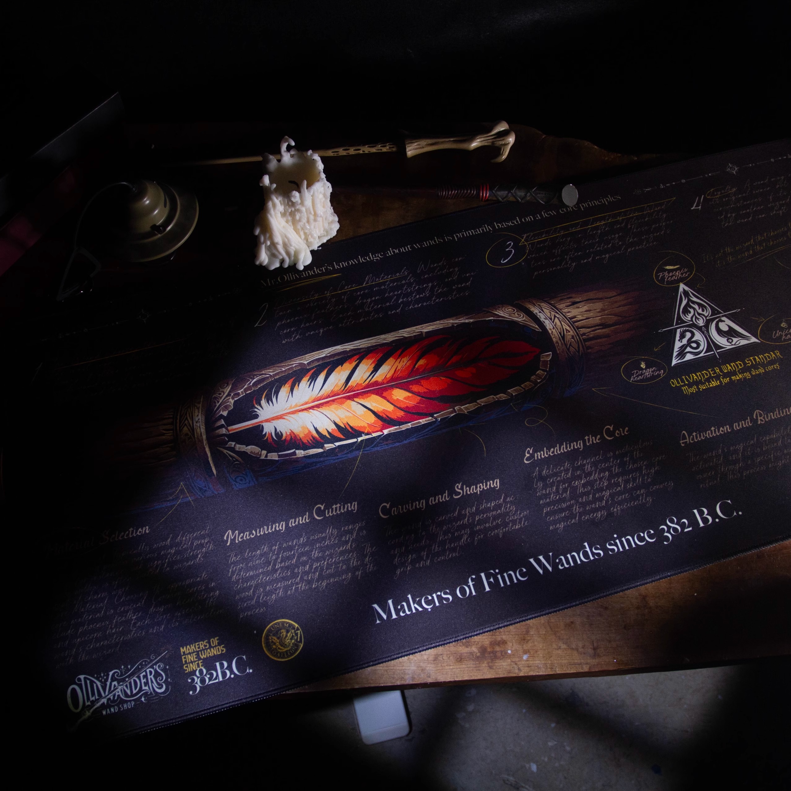 魔法世界魔杖店 魔杖 笔记 鼠标垫 桌垫 超厚实 4MM 手感好质量好