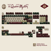 不现实商店推理女王 键帽bpt1.8复古原创设计键盘