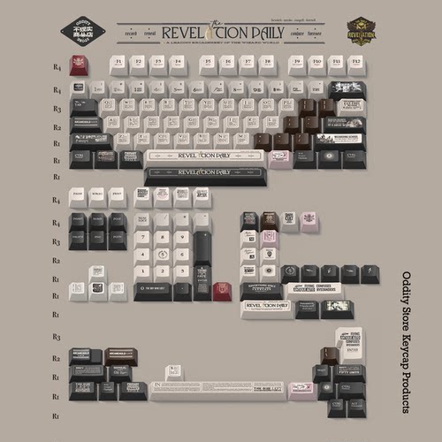 魔法日报R5原厂高度键帽