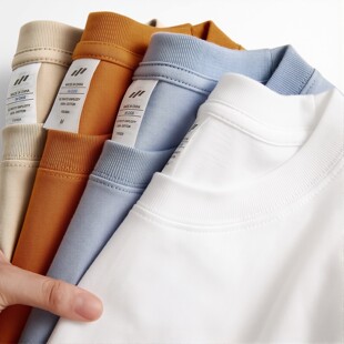 230g重磅纯棉短袖t恤男女款厚实不透半袖正肩宽松百搭夏季打底衫