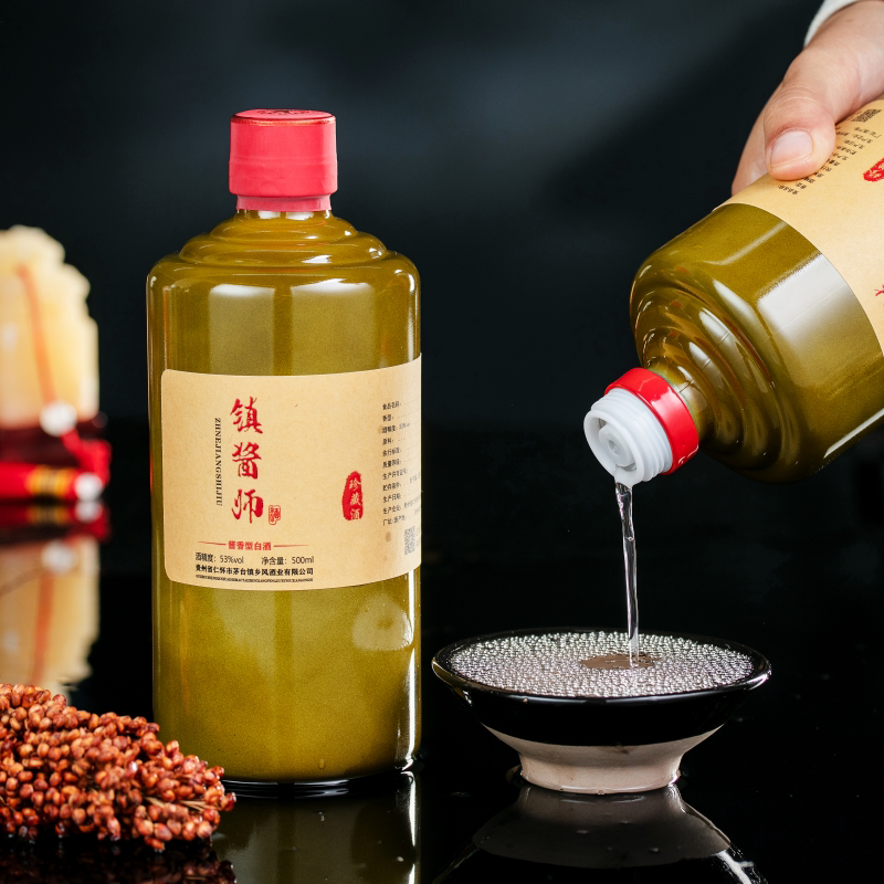 贵州白酒纯粮食酒酱香型白酒53度坤沙珍藏酱酒高粱酒原浆白酒整箱