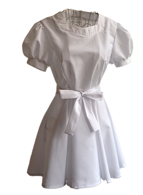 刀剑神域cos 结衣导航精灵常服白色连衣裙服定做现货裙子动漫服装