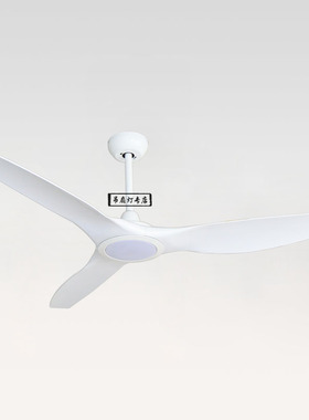 简约超薄吊扇灯吸顶低矮静音DC美式黑白色110V卧室52寸家用风扇灯