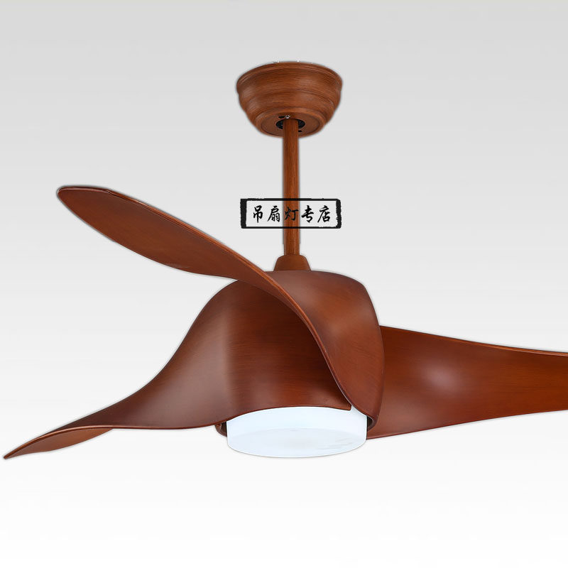 美式简约吊扇灯 创意LOFT复古工业风客厅餐厅LED田园装饰风扇灯