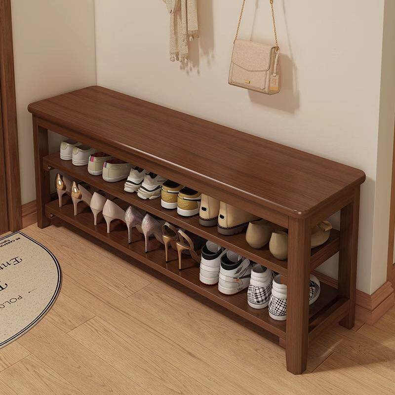 实木换鞋凳轻奢高级感长条凳家用门口入户多功能室内可坐床笠拉车