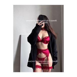 约会过年 qqny晴趣性感纯欲蕾丝绸面高级内衣套装 持续脸红 大码