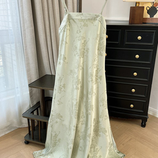 玥儿提花连衣裙气质女神度假长裙连衣裙 YZYX01438993 大货速发