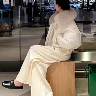 L706 配狐狸毛可拆卸 玥儿毛领短款 女冬新面包服保暖羽绒服外套