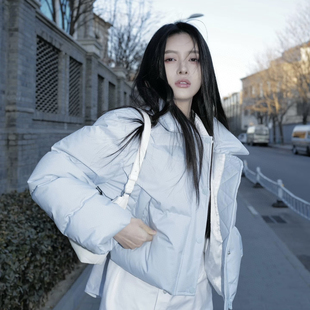 玥儿小众小众设计师潮牌翻领短款 白鸭绒保暖羽绒服外套V805