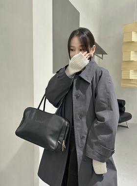 玥儿小众冬上新通勤简约中长款夹棉外套棉服96026