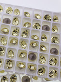 进口美饰玛尖底圆形钻淡黄 美甲饰品堆钻耳钉钻手工DIY补钻衣服钻