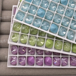 施钻水晶4470尖底肥方L180L L181L L182L美甲钻指甲堆钻球华子钻