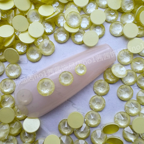 施家钻美甲华子钻L169i马卡龙黄