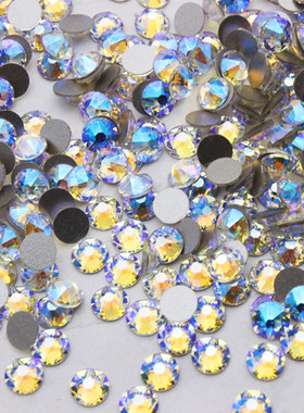 奥地利水晶2088平底001(SHIM)闪烁白水钻美甲饰品华子指甲穿戴甲