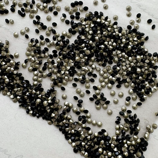 奥地利施家钻1088尖底华子钻280黑色美甲堆钻球补缝隙小钻指甲钻