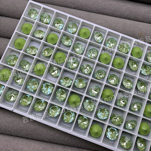新品 美甲饰品华子钻 奥地利施钻水晶1088尖底圆形钻L182L嫩芽绿