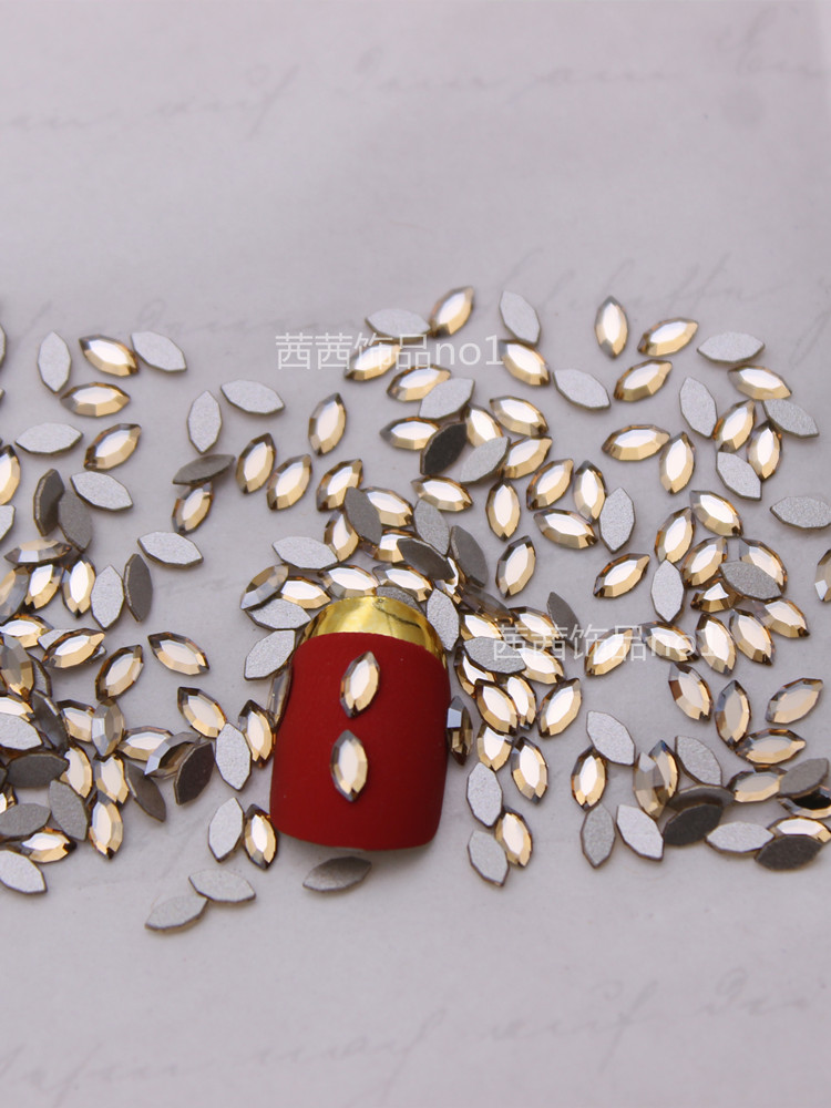 华子钻2200马眼平底奥钻指甲贴钻