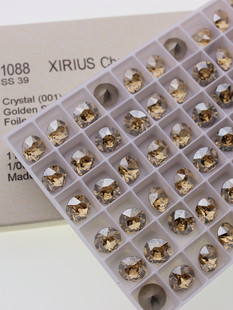 施家水钻1088尖底堆钻001GSHA金色魅影 华子水晶美甲饰品堆钻DIY