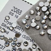 施家水晶2088平底圆形钻001SSHA银色魅影 美甲贴钻饰品DIY华子钻