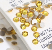 进口奥钻施家钻2088平底圆形水晶226金黄华子美甲钻DIY饰品配件