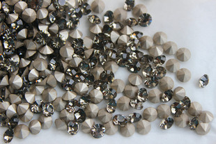 美诗玛尖底圆形灰色水钻透明灰钻手表包包美甲钻贴钻