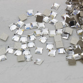 进口施家水晶钻平底美甲2400水钻奥钻方形指甲饰品正方4ＭＭ3ＭＭ