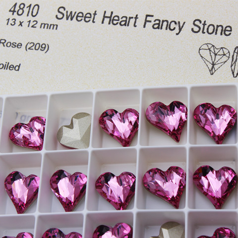 尖底歪桃心奥钻水晶石华子美甲钻