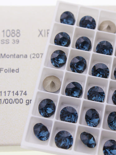 施家钻207墨蓝尖底圆形钻饰品钻