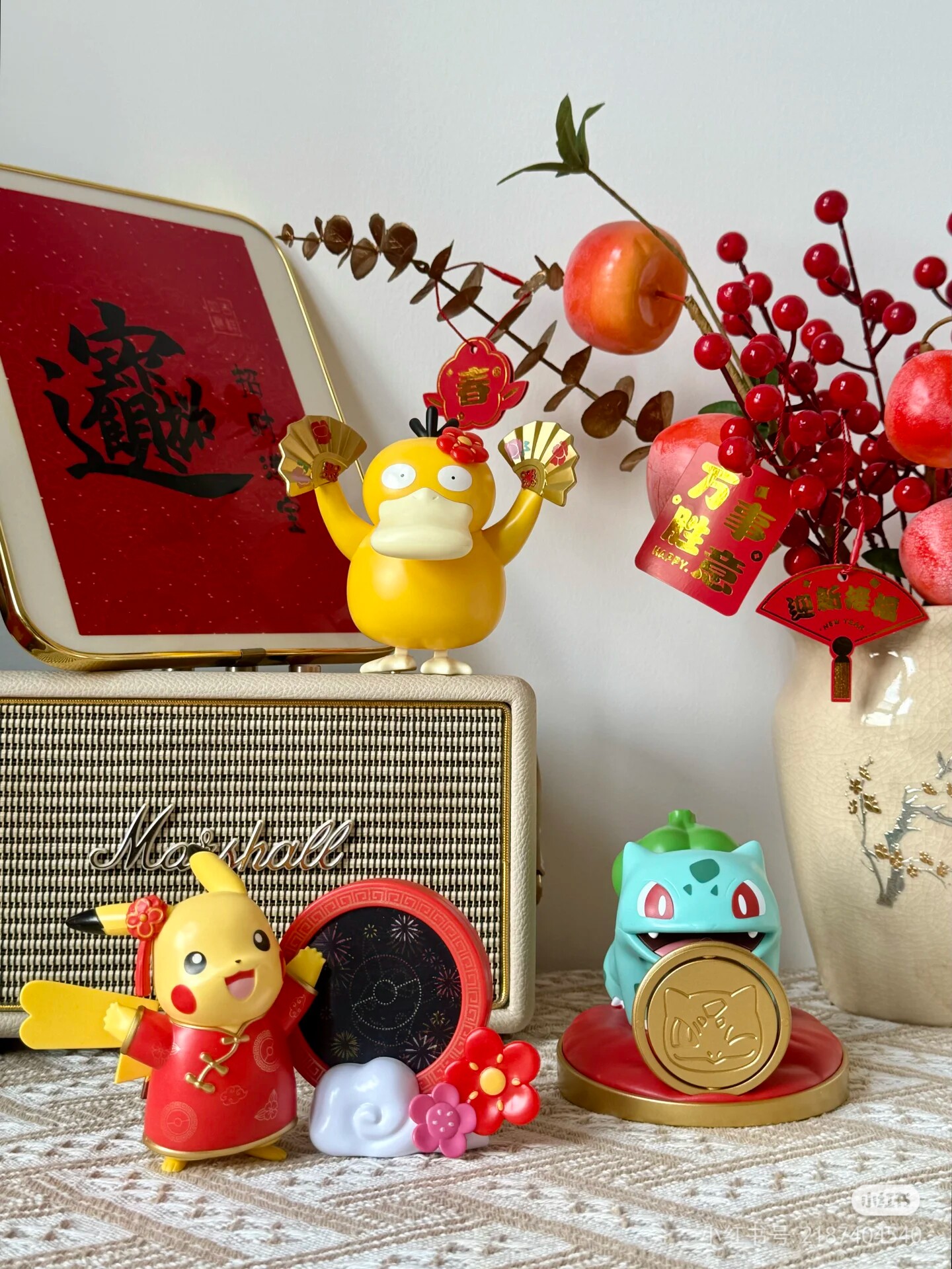 宝可梦kfc联名联动周边 皮卡丘可达鸭妙蛙种子胖丁 新春礼物玩具