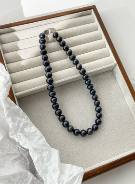 明星同款天然大溪地珍珠锁骨链