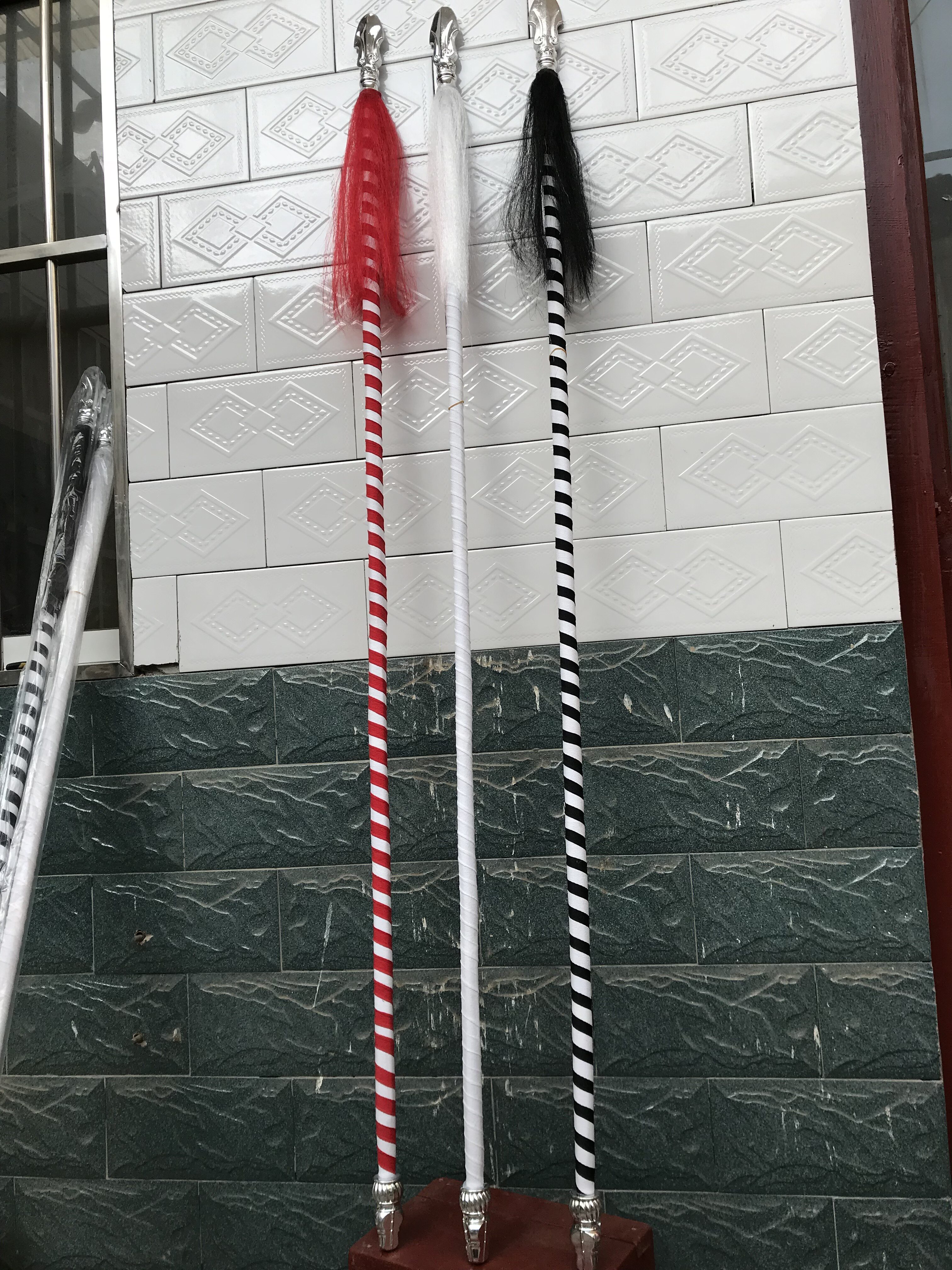 戏剧花枪藤子杆枪红缨枪白樱枪黑樱枪 儿童成人红缨枪 武术花枪