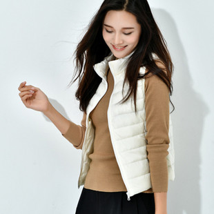 2025秋冬装新款正品羽绒服轻薄 女士立领马甲背心 超薄轻便羽绒衣