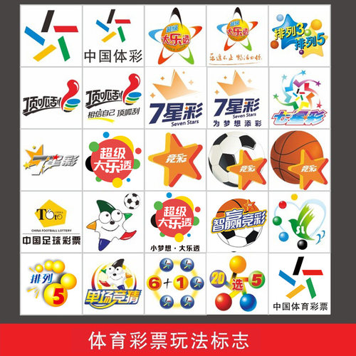 新大乐透标志体育彩票标志投注站用品彩票走势图配图彩票店体彩标