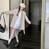 2026秋款时尚大翻领风衣外套女1354P135K198，女装风衣，2C013