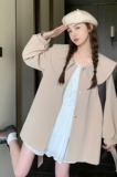 2026秋款时尚大翻领风衣外套女1354P135K198，女装风衣，2C013