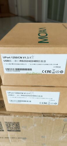 MOXA 摩莎 UPort 1250 2串口USB转9针转接器 RS232/422/485原包装