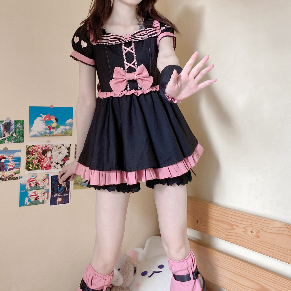 狗短可爱蝴蝶结超短软萌