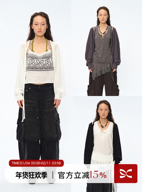 Square Circle 方圆亚麻编织麻花蝙蝠袖坎肩上衣防晒针织开衫外套